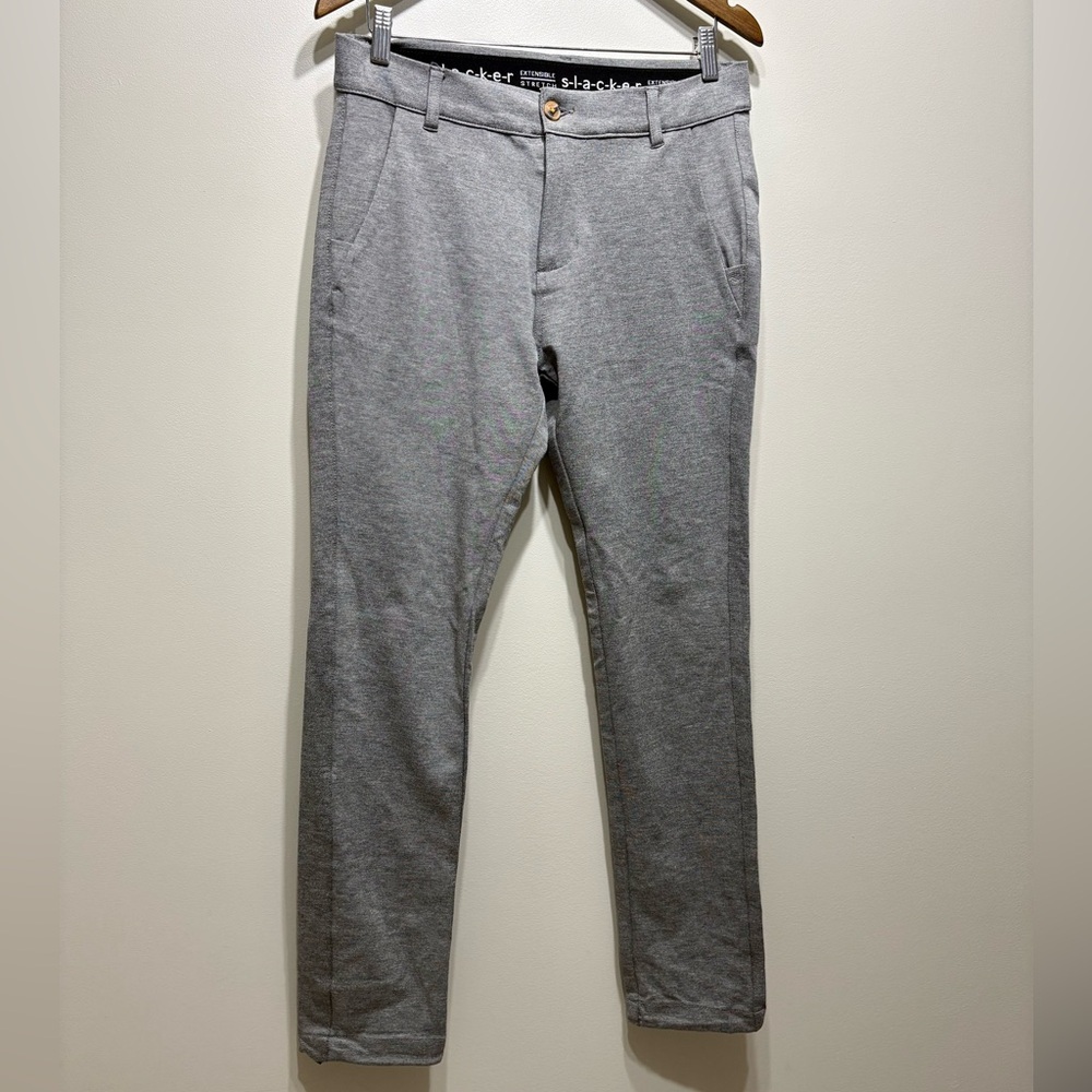 Slacker Extensible Stretch Comfy Fitted Skinny Leg Fit Business Casual Pants